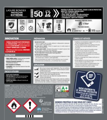 Lasure extérieure protection extrême Bondex 12 ans chêne clair 5L