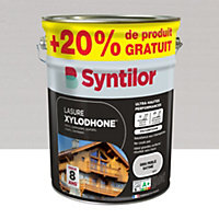 Lasure extérieure Syntilor Xylodhone gris perle 5L + 20% gratuit