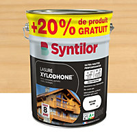 Lasure extérieure Syntilor Xylodhone Ultra Hautes Performances incolore satin 5L + 20% gratuit