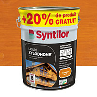 Lasure extérieure Syntilor Xylodhone Ultra Hautes Performances oregon satin 5L + 20% gratuit