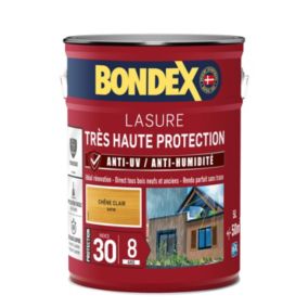 Lasure extérieure très haute protection Bondex 8 ans chêne clair 5L