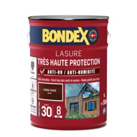 Lasure extérieure très haute protection Bondex 8 ans chêne foncé 5L