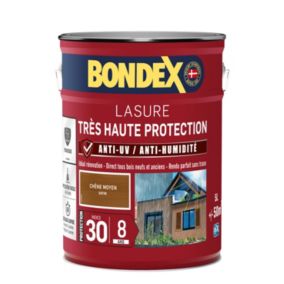 Lasure extérieure très haute protection Bondex 8 ans chêne moyen 5L