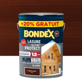 Lasure extérieure Ultim’ protect Chêne rustique 12 ans Bondex 5L + 20% gratuit