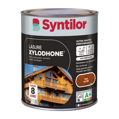 Lasure extérieure Xylodhone Syntilor Teck 1L garantie 8 ans