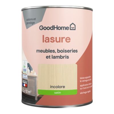 Lasure meubles, boiseries et lambris GoodHome incolore satin 1L