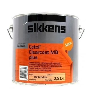 Lasure pour bois  CETOL CLEARCOAT MB+  UV INCOLORE 2,5L - Sikkens
