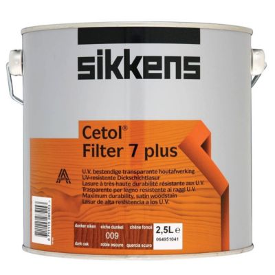 Lasure pour bois  Cetol filter 7 PLUS CHÊNE FONCE  2,5L - Sikkens