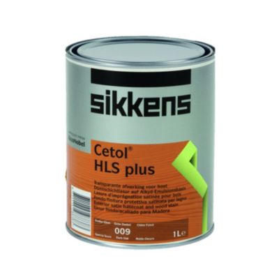 Lasure pour bois  Cetol hls PLUS CHENE FONCÉ  1L - Sikkens