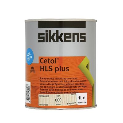 Lasure pour bois  Cetol hls PLUS INCOLORE  1L - Sikkens