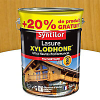 Lasure Syntilor Xylodhone Ultra Hautes Performances chêne clair satin 5L + 20% gratuit