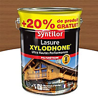 Lasure Syntilor Xylodhone Ultra Hautes Performances teck satin 5L + 20% gratuit
