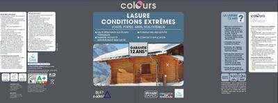 Lasure Ton chêne clair 12 ans Colours - 5 L