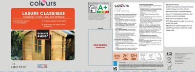Lasure Ton chêne clair 4 ans Colours - 1 L