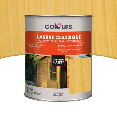 Lasure Ton chêne clair 4 ans Colours - 1 L