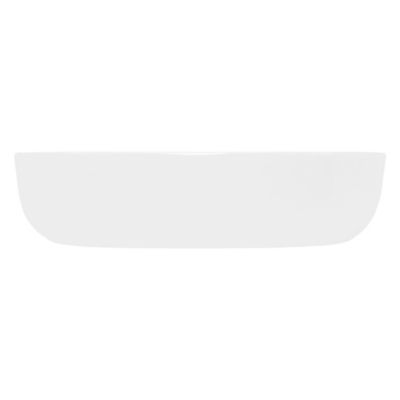 Lavabo céramique blanc avec garniture de vidage vasque a poser moderne 60x42 cm