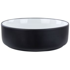 Lavabo en céramique 36 cm noir CALIG