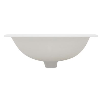 Lavabo en céramique blanc avec garniture de vidage et trop-plein 570x195x485 mm