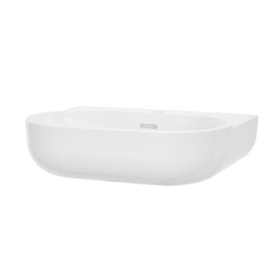 Lavabo en céramique blanc, l.55 x H.17,5 x P.45 cm, GoodHome Cavally