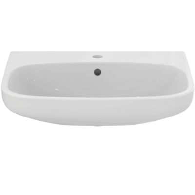 Lavabo en porcelaine vitrifiée blanche l.60 x H.18 x P.48 cm, Ideal Standard