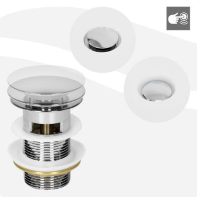 Lavabo à encastrer noir mat céramique bouchon de vidange argent
