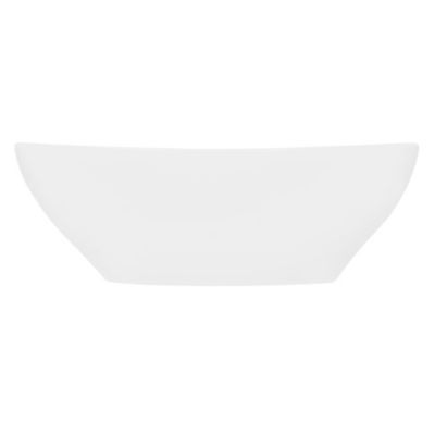 Lavabo ovale en ceramique vasque a poser lave-mains salle de bain 410x330x142mm