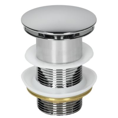 Lavabo à poser céramique blanc brillant ronde avec bonde vidange 280 x 116 mm