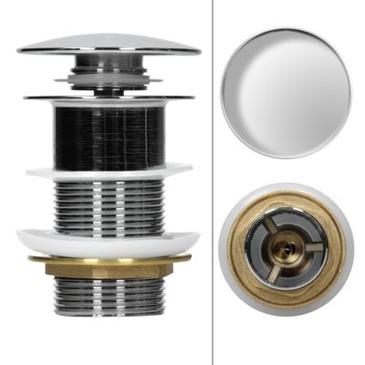 Lavabo à poser céramique blanc brillant ronde avec bonde vidange 280 x 116 mm