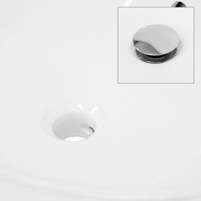 Lavabo salle de bain encastrable ovale évier en céramique blanc 570x195x485 mm