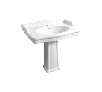 Lavabo sur colonne Louxor blanc Sarreguemines