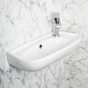 Lavabo suspendu ELFY 51 cm en ceramique