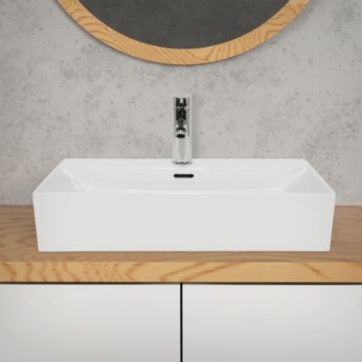 Lavabo Salle De Bain Céramique Noir Mat 515x360 Mm - Vasque Autoportante, Moderne, Garantie