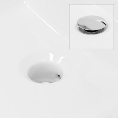 Lavabo vasque salle de bain céramique suspendu/à poser rectangulaire 605x365 mm