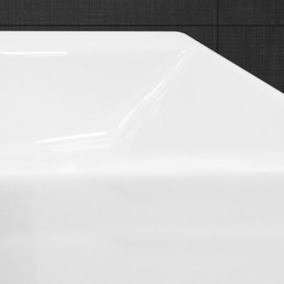 Lavabo vasque salle de bain céramique suspendu/à poser rectangulaire 605x365 mm