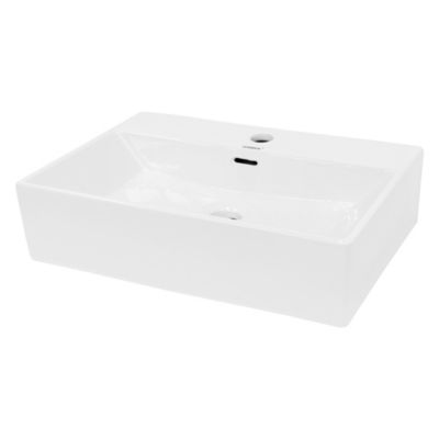 Lavabo vasque salle de bain en céramique suspendu / à poser angulaire 515x360mm