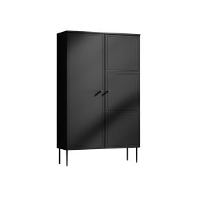 Lavaggi - buffet haut - noir - 166 cm - Best Mobilier