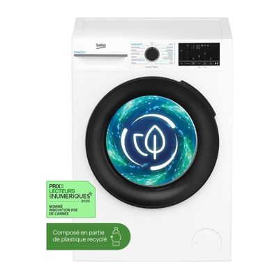Lave-linge hublot BEKO Série b300 BM3WFU410411B - 10 kg - Induction - 60 cm - 1400 Trs/min - Classe A - Blanc
