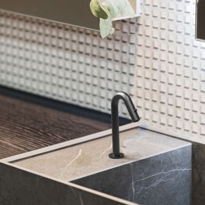 Lave-mains noir eau froide Essebagno Indus