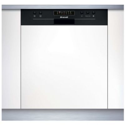 Lave-vaisselle 60cm 14 couverts 44db intégrable avec bandeau Brandt BDB424LB