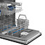 Lave-vaisselle encastrable 13 couverts Universel l. 60 cm STL281DS Smeg gris métal