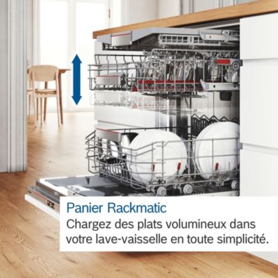 Lave-vaisselle encastrable 14 couverts Bosch SMV4EVX02F L. 59.8 cm blanc