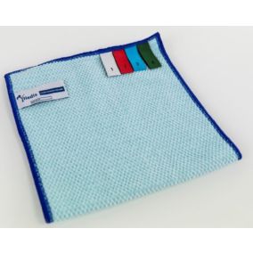 Lavette Microfibre 20x40cm surjet bleu lot de 5 - Concept Manufacturing