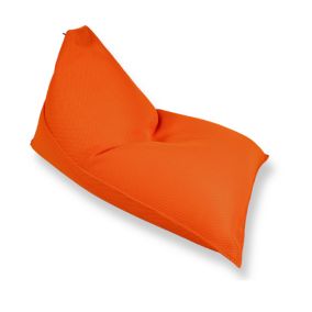 Lazy Bro fauteuil poire 140 x 120 x 90cm intérieur & extérieur flottant, déhoussable et résistant aux UV, Orange (LBF140120-6)