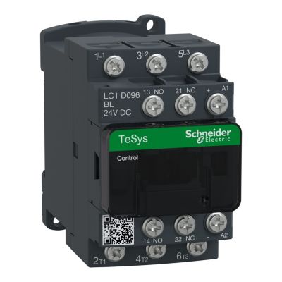 Lc1d096bl Schneider - Contacteur Tripolaire - 3no - 9a - Bobine 24vcc - Cosse
