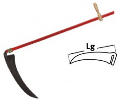 Leborgne Faux à broussailles - 50 cm - sans manche