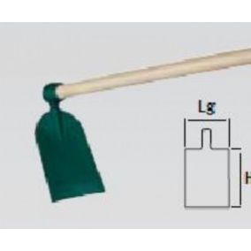 Leborgne Houe Duopro forgée douille ronde - 12 cm - manche bois certifié PEFC 100%