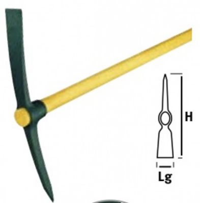 Leborgne Pioche de terrassier douille ronde 2,5 kg - sans manche