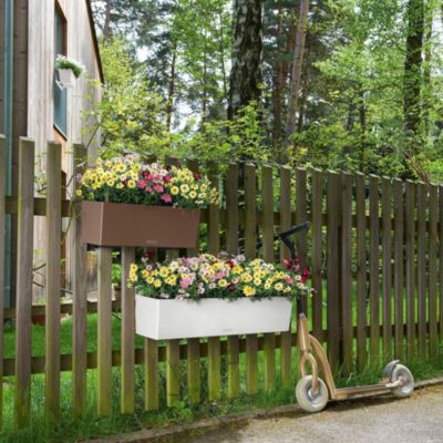 Lechuza - Pot de Fleurs d'Extérieur et d'Intérieur - Stone Balconera - Réserve d'Eau Intégrée