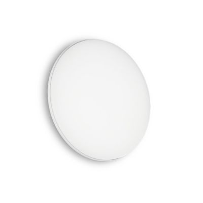 LED Extérieure Ronde Simple Flush Blanc IP65, 3000K