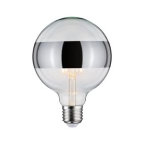 LED G125 anneau réfléch 600lm E27 2700K 6,5W 230V Argent gradable